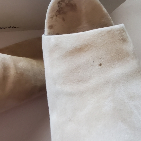 3.1 Philip Lim cube open Toe mule slip on. Fawn. Sz 39(8.5). - Picture 16 of 16